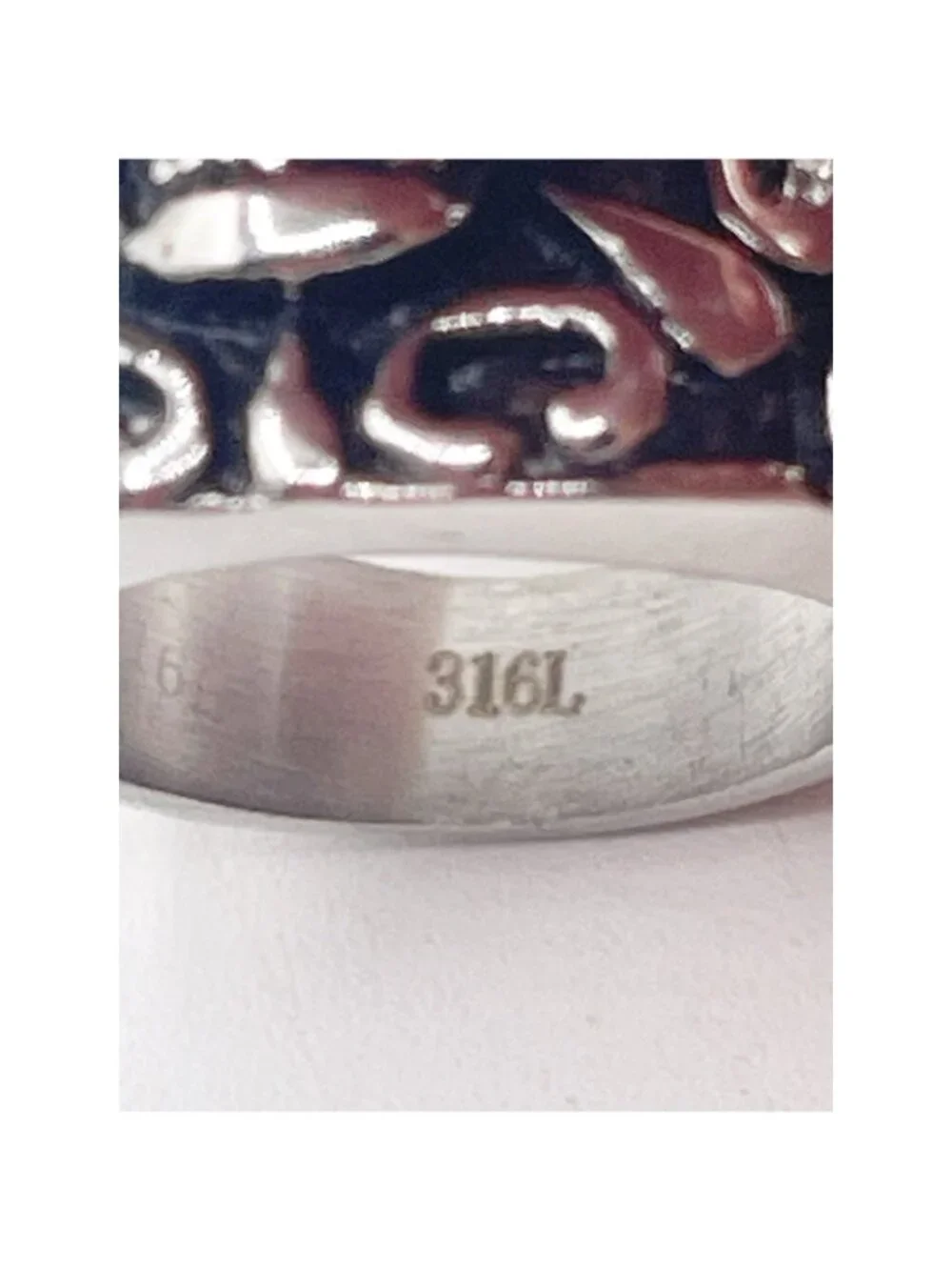 Men's 316L Stainless Steel Skull Sunglasses Gothic Biker Ring Size 8.5 Punk